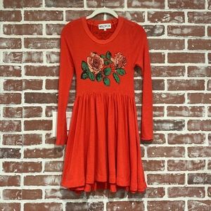 Wildfox English Rose Red Babydoll Mini Dress